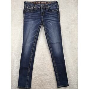 Rock Revival Jeans Women’s 28 Jessica Skinny Fit Blue Denim